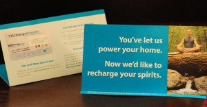 Personalized Card with Activation Label Affixed to Self Mailer