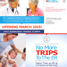 marketing mailer for urgent care grand opening communications